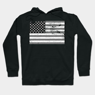 Black Stars and Stripes Facemask Hoodie